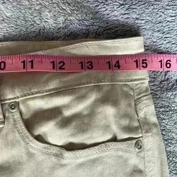 NYDJ Pattern Ankle Jeans in Cream/White Size 8 EUC - Picture 4 of 11